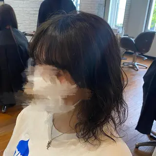 ミディアム パーマ マンツーマンサロン 🤍Tanakaのヘアスタイル