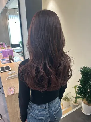 ロング カラー hubhair レイヤー/透明感のヘアスタイル