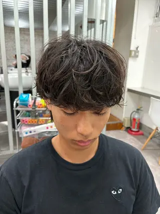 パーマ メンズ fifthカットモ デル募集/廣田歩のヘアスタイル