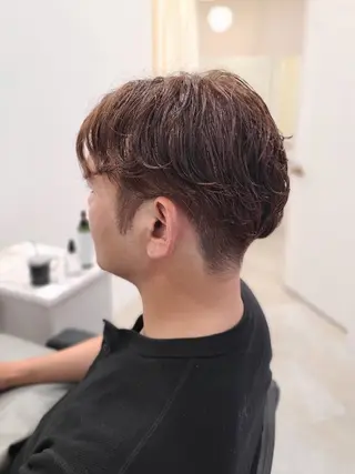 ショート パーマ メンズ 桐島 令奈のヘアスタイル