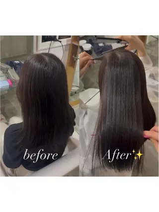 ロング 原宿♡縮毛矯正♡透明 感カラー【MAYU】のヘアスタイル