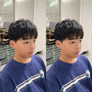 メンズ 💗ショート×ボブ 韓国レイヤー宮内諒のヘアスタイル