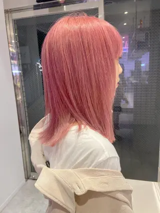 ミディアム カラー ヘアアレンジ 天神レイヤーカット No.1💖マユカのヘアスタイル