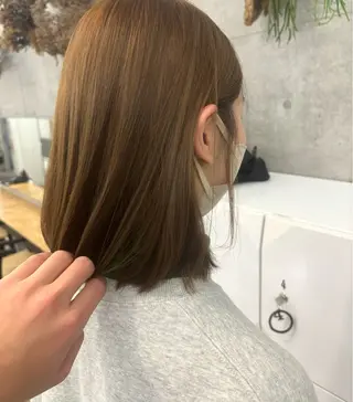 ショート カラー 透明感ベージュ系特化 YUTO 店長のヘアスタイル