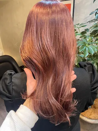 ロング カラー 顔周りカット 【オノザワリョウ】のヘアスタイル