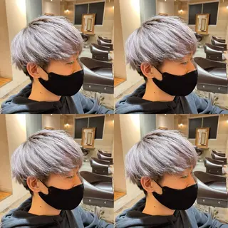 カラー メンズ レイヤー×艶髪特化 マネージャー安藤光司のヘアスタイル