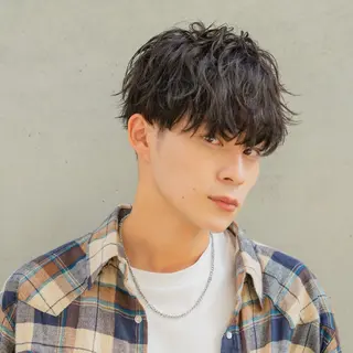 パーマ メンズ 柏木 鈴のヘアスタイル