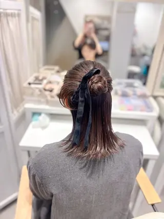 ミディアム ヘアアレンジ ⭐︎moe 【ヘアセット🧸】のヘアスタイル