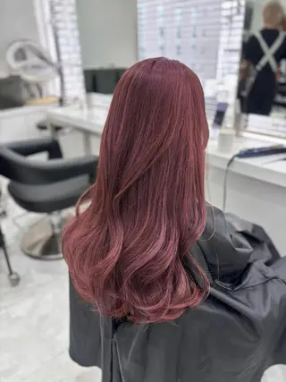 ロング 🎀暖色カラー🎀 韓国ヘア まなかのヘアスタイル