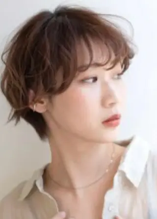 ショート パーマ 韓国ヘア りんのヘアスタイル