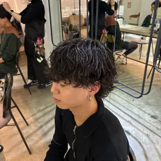 パーマ メンズ 【メンズ特化】中場 健人/西梅田/北新地のヘアスタイル