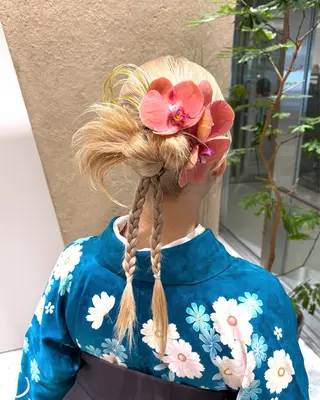 ヘアアレンジ 矢野一義/ヘアカラー /ブリーチ/メンズのヘアスタイル