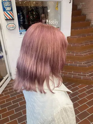 セミロング カラー たかなみ りなのヘアスタイル