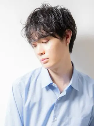ショート パーマ メンズ ACRO 梅田店のヘアスタイル