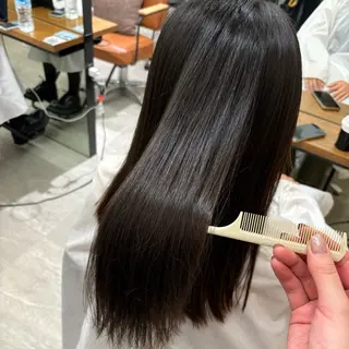 セミロング 結べるレイヤーカット /カラー/あさかのヘアスタイル