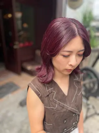 ミディアム カラー PATH-hair. storeのヘアスタイル
