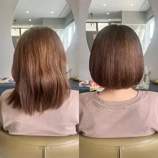 ミディアム 齊藤 亜弥のヘアスタイル