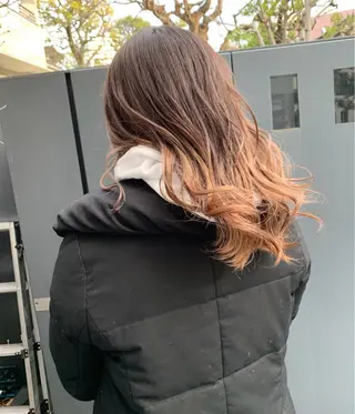 ロング レイヤーカット 赤み消し　店長/大和のヘアスタイル