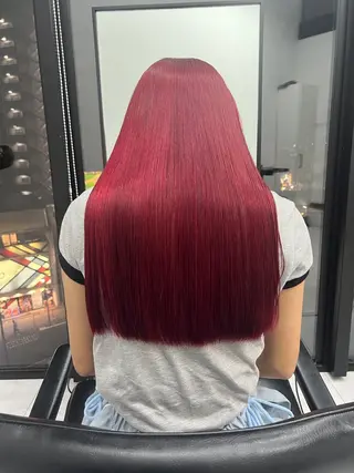 ミディアム カラー 柔め透明感血色カラー 暖色/レイヤー/ゆいのヘアスタイル