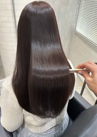 ロング カラー ヘアアレンジ kei🤎ベージュ /透明感カラー/博多のヘアスタイル