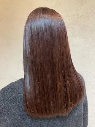 ロング カラー ueki ayaneのヘアスタイル