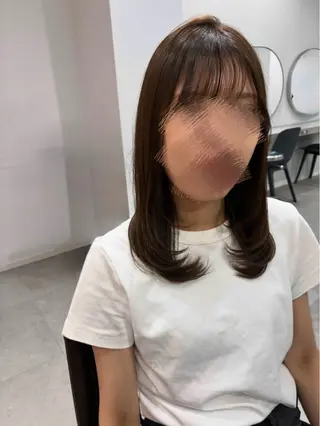 セミロング カラー カット*カラーモデル 募集中☀️明日香のヘアスタイル