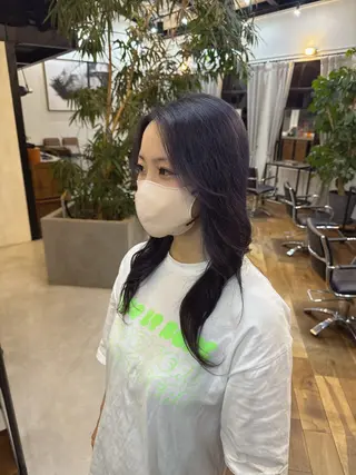 カラー 市川 夢のヘアスタイル