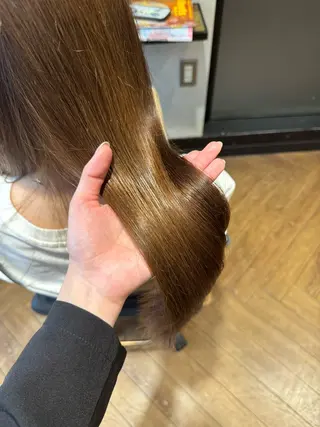 ロング Rena/韓国 /ワンホンヘアのヘアスタイル