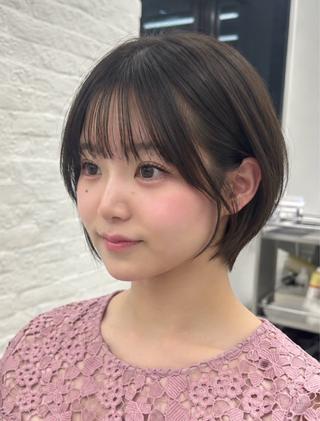 ショート 韓国ヘア🇰🇷／ 艶カラー鈴木萌愛🩶のヘアスタイル