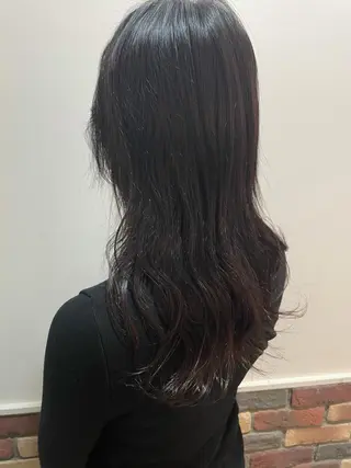 セミロング カラー 中井 茅佳のヘアスタイル
