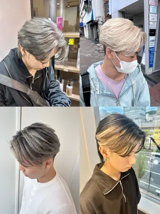 ショート カラー メンズ 穐田 航のヘアスタイル