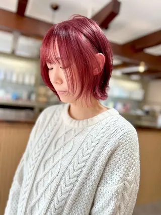 ミディアム カラー Loa misakiのヘアスタイル
