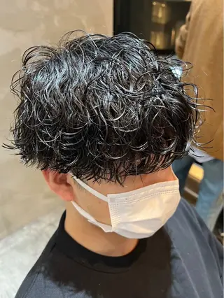 パーマ メンズ ブリーチ/パーマ特化 片平和寿のヘアスタイル