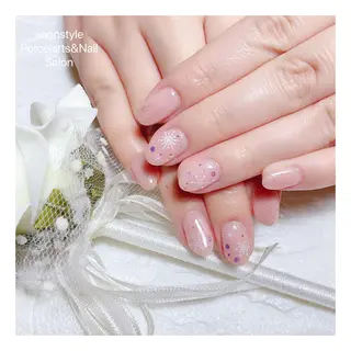 ミディアム ネイル 🐾enen style 🐾のネイルデザイン