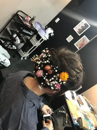 ヘアアレンジ ハイライト/髪質改善 ans/黒木 和大のヘアスタイル