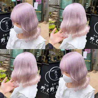 ミディアム 🤍ムラ修正ブリーチ 🤍原宿/YUUのヘアスタイル