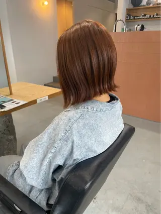 ミディアム カラー ✨髪質改善カラー✨ 韓国ヘア/伊藤知也のヘアスタイル