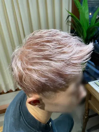 メンズ カラー 💓シールエクステ ルミエールのヘアスタイル