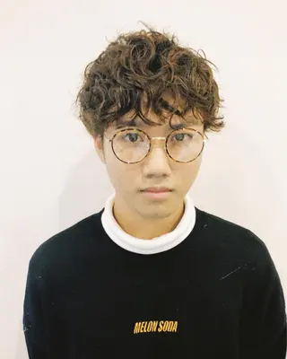パーマ ヘアアレンジ メンズ メンズ特化✂️栗原 侑也のヘアスタイル