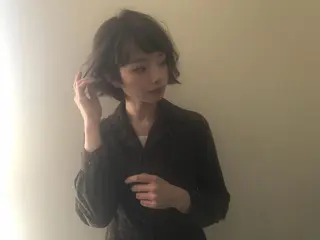 ミディアム 髪質改善縮毛矯正/暖 色カラー/ウエダカナのヘアスタイル