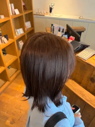 カラー ナック梅田店小田奏/ リタッチカラーモデルのヘアスタイル