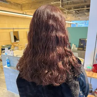 ロング カラー パーマ cipre シンモン チナリのヘアスタイル