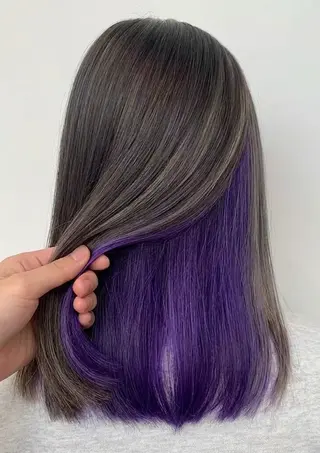 ミディアム カラー r i n k aのヘアスタイル