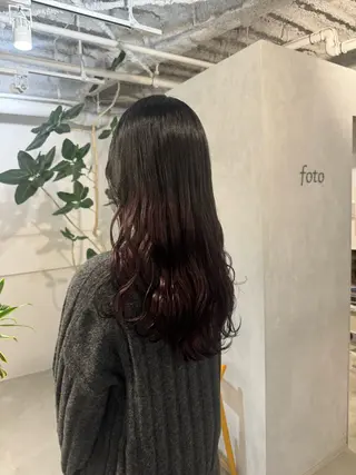 セミロング 新宿/顔周りカット +レイヤー=しずく♩のヘアスタイル