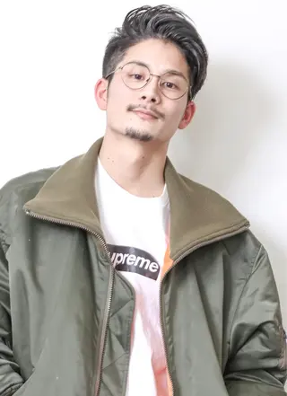 ミディアム カラー パーマ THE USUAL ユージュアルのヘアスタイル