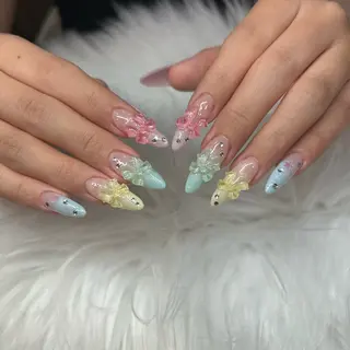 ネイル FOINAIL 🎀長さだし🎀のネイルデザイン