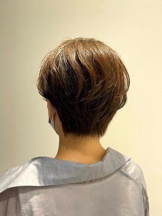 ショート カラー Rubik's 梅田茶屋町/叶莉のヘアスタイル