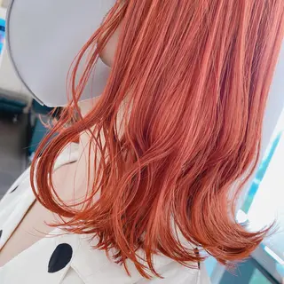 ミディアム カラー 浦口友華 ♡  暖色系カラーのヘアスタイル