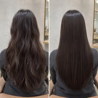 ロング カラー 💖ブリーチと縮毛矯 正の二刀流💖ヨシキのヘアスタイル