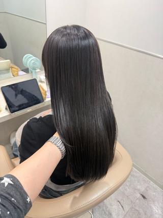 ミディアム カラー ショコラ🤎チョコ 🍫マロン🌰暗髪のヘアスタイル